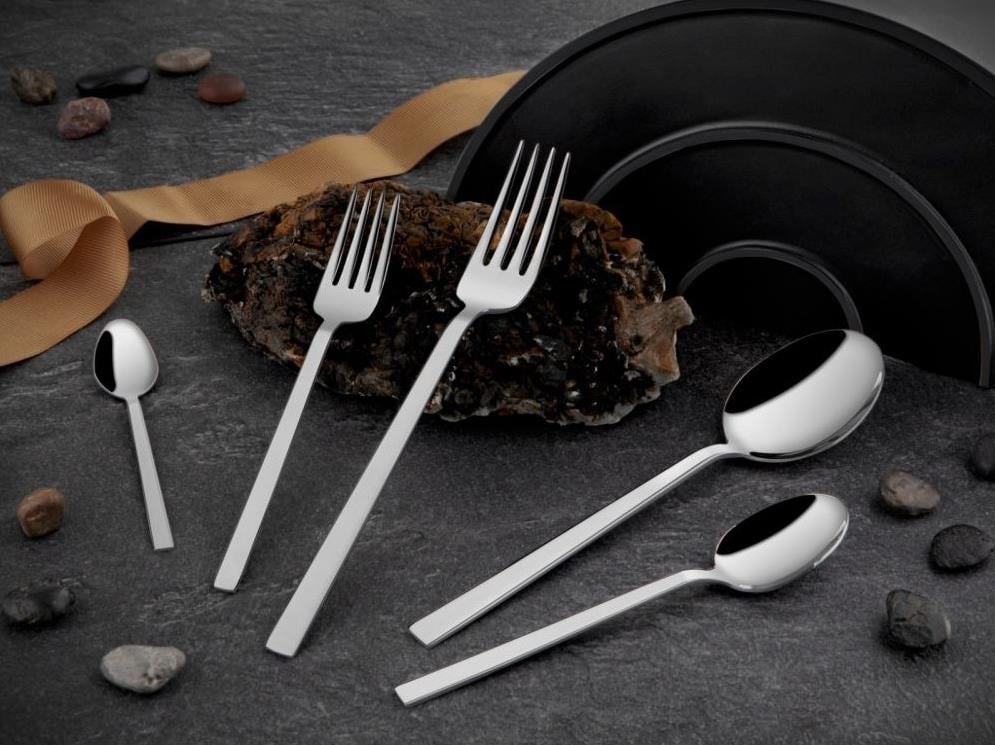 Falez Begonya Sade Desen 30 Parça Çatal Kaşık Bıçak Takımı