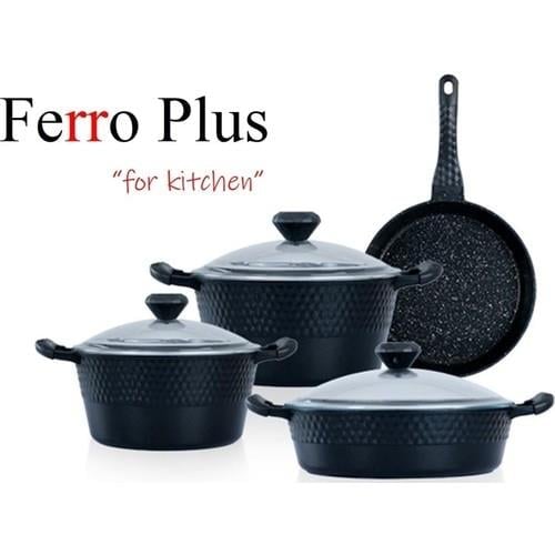 Ferro Plus Elmas Serisi 7 Parça Tencere Seti