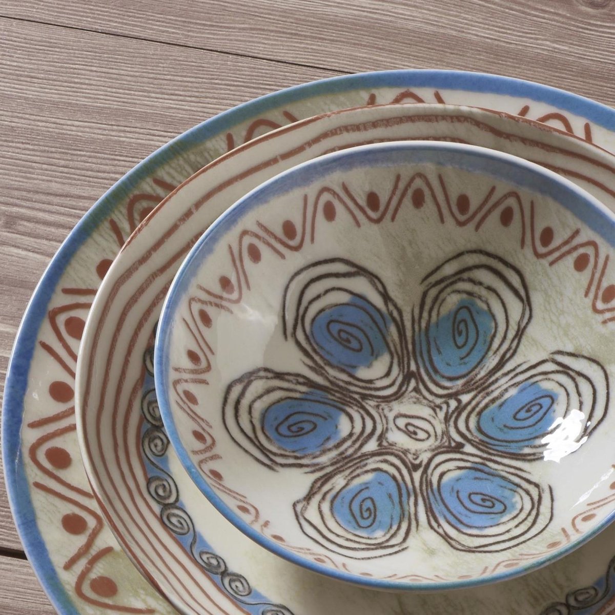 Güral Porselen Atina 24 Parça 6 Kişilik Bone Yemek Takımı 21391