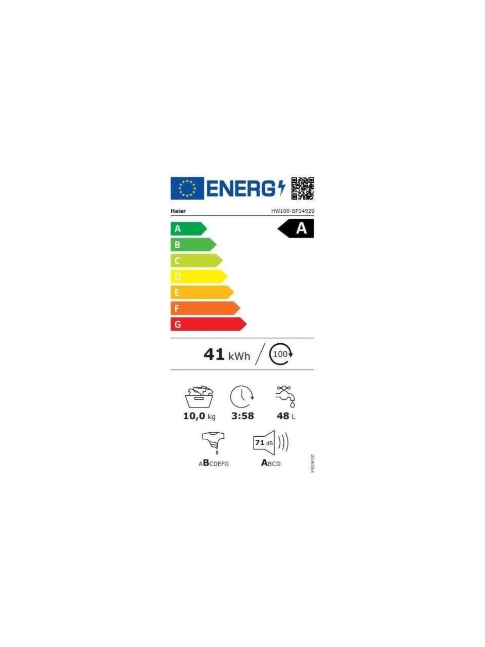 Haier HW100-BP14929A-S 10 kg 1400 Devir Çamaşır Makinesi