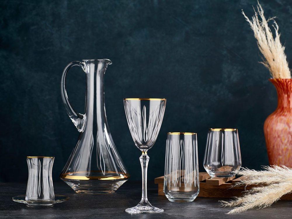 Kahramanlar 5062-P Elit Platin 31 Parça Kristal Bardak Takımı
