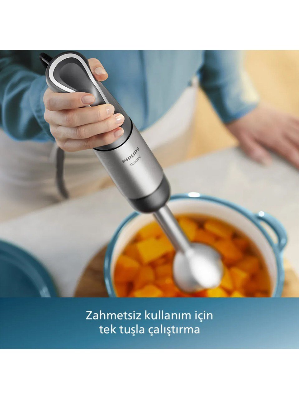 Philips 5000 Serisi HR2695/00 El Blenderi - Siyah / Inox - 1200 Watt