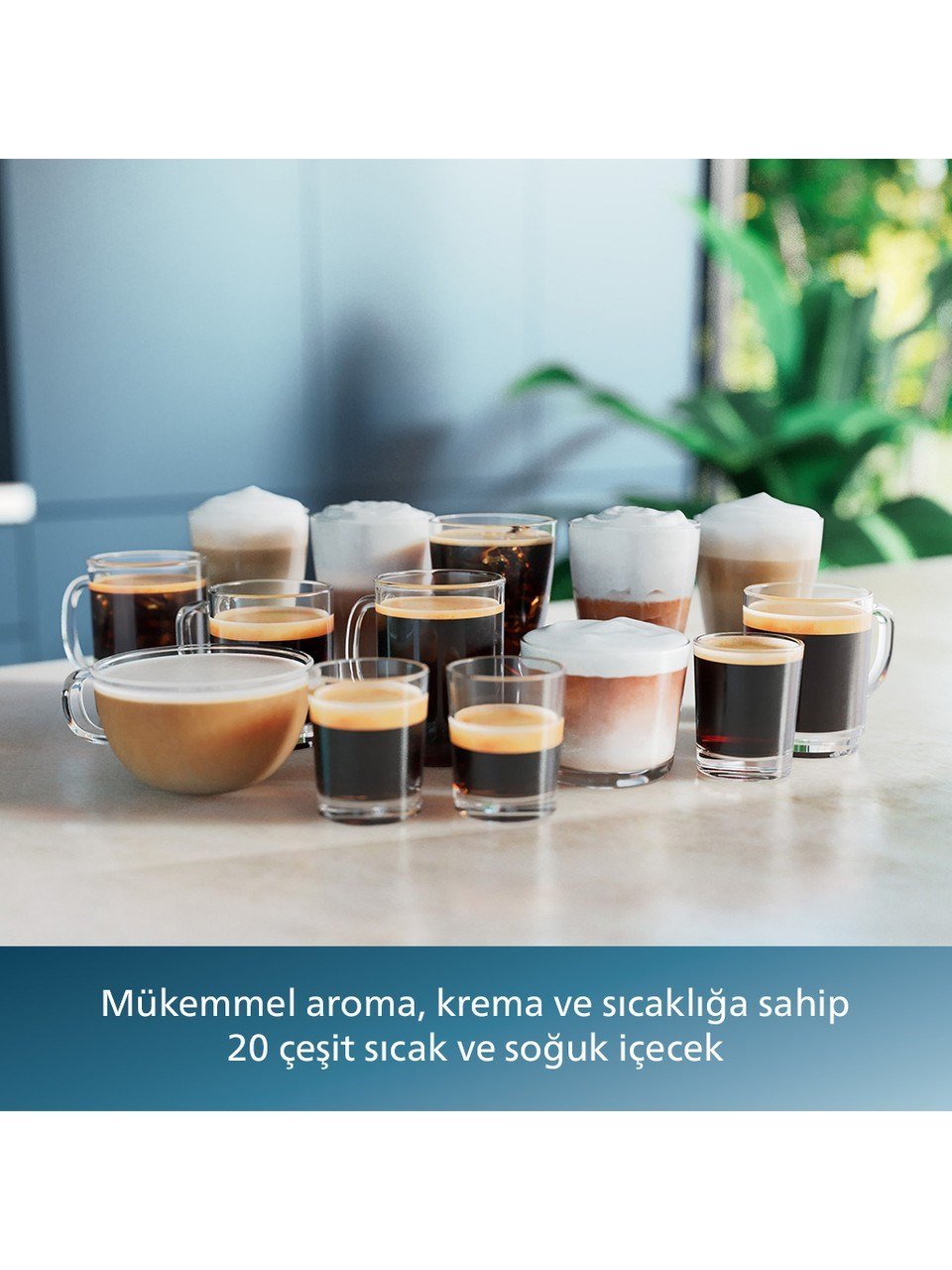 Philips 5500 Serisi LatteGo EP5547/90 Tam Otomatik Espresso Makinesi 20 Sıcak ve Soğuk İçecek
