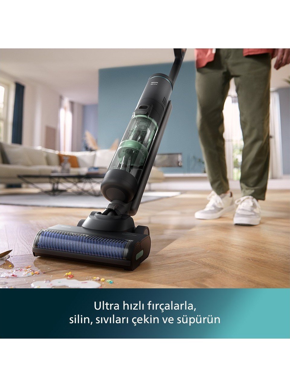 Philips 7000 Serisi AquaTrio Kablosuz Dikey Süpürge - XW7263