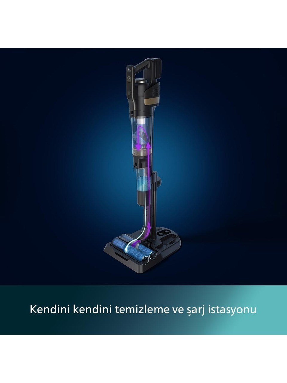 Philips 9000 Serisi AquaTrio Kablosuz Dikey Süpürge - XW9463/11