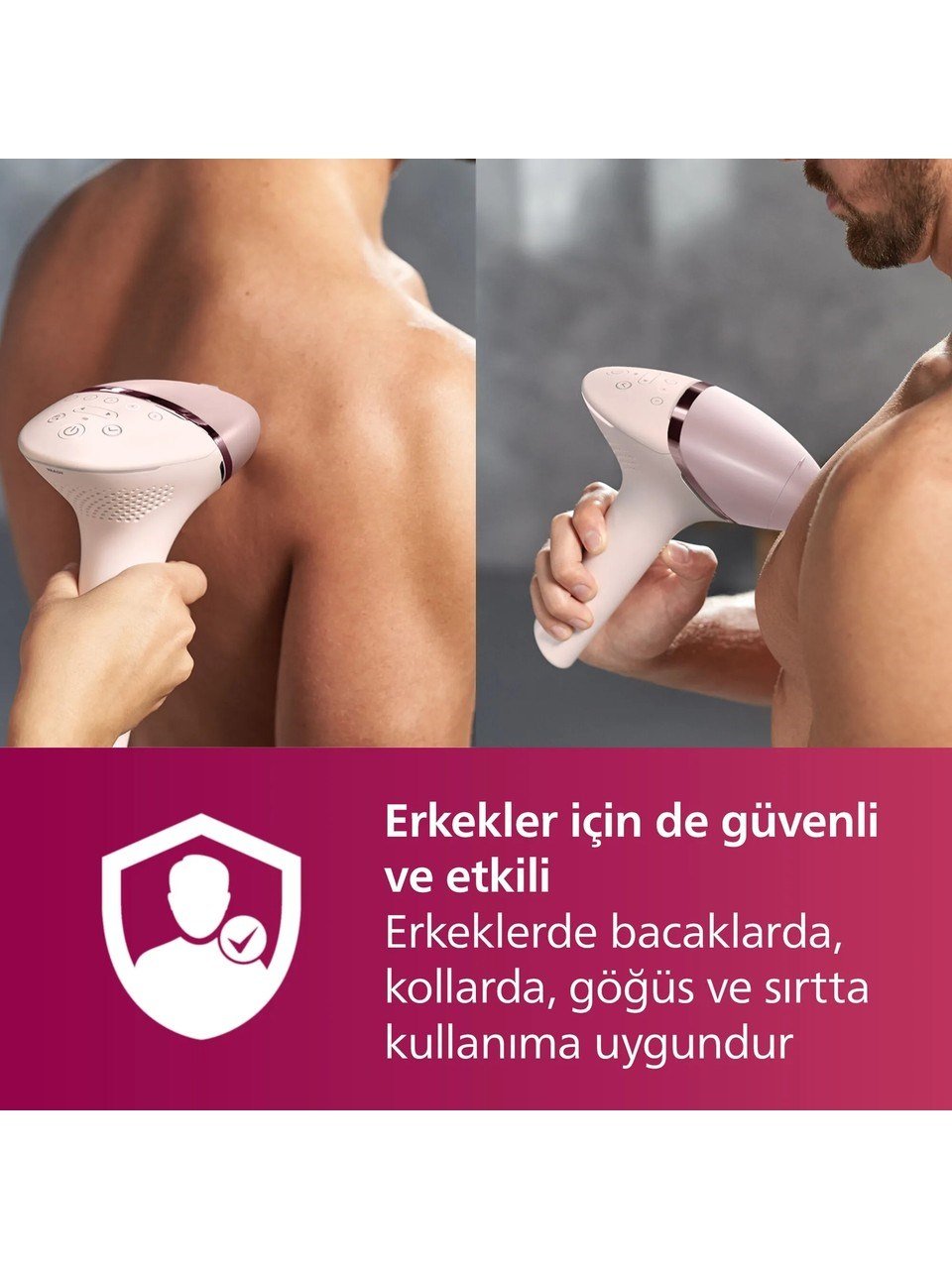 Philips Lumea 7000 Serisi SC1997/00 IPL Tüy Alma,Vücut ve Yüz için 2 Başlık,Çanta