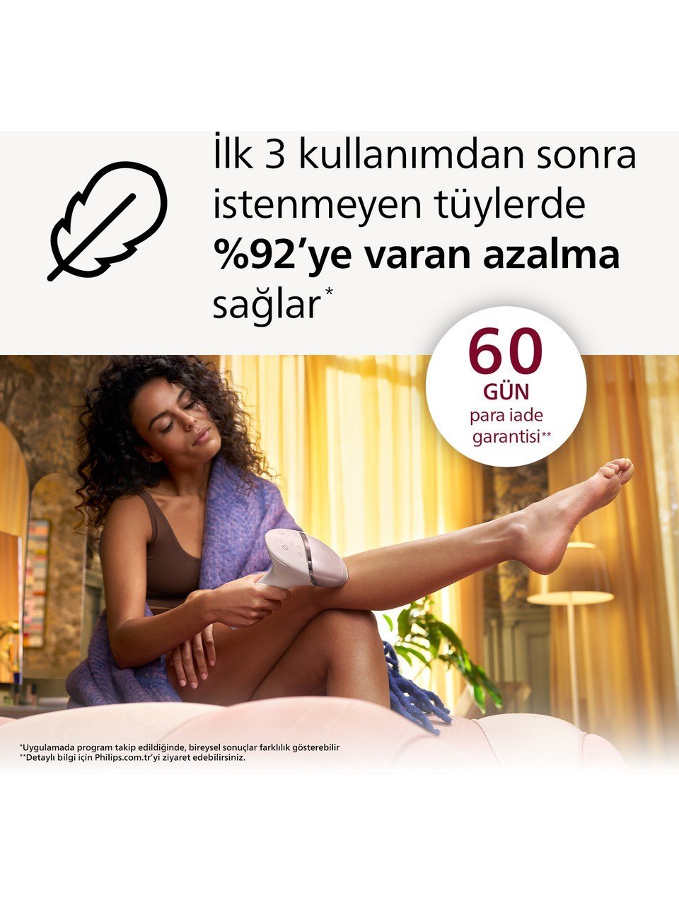 Philips Lumea 8000 Serisi IPL Tüy Alma Cihazı Beyaz Renkli Kablosuz Cilt Temas Sensörü