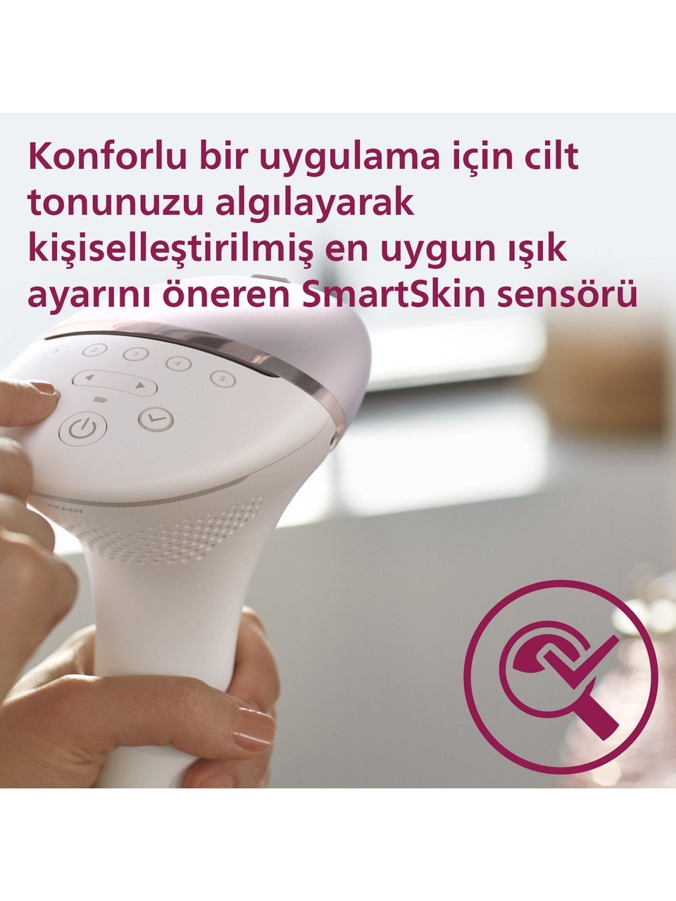 Philips Lumea 8000 Serisi IPL Tüy Alma Cihazı Beyaz Renkli Kablosuz Cilt Temas Sensörü