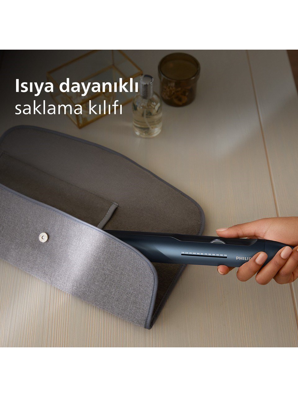 Philips Saç Düzleştirici BHS732/00, Bukle Özelliği, Argan Yağı Katkılı, UV Koruması