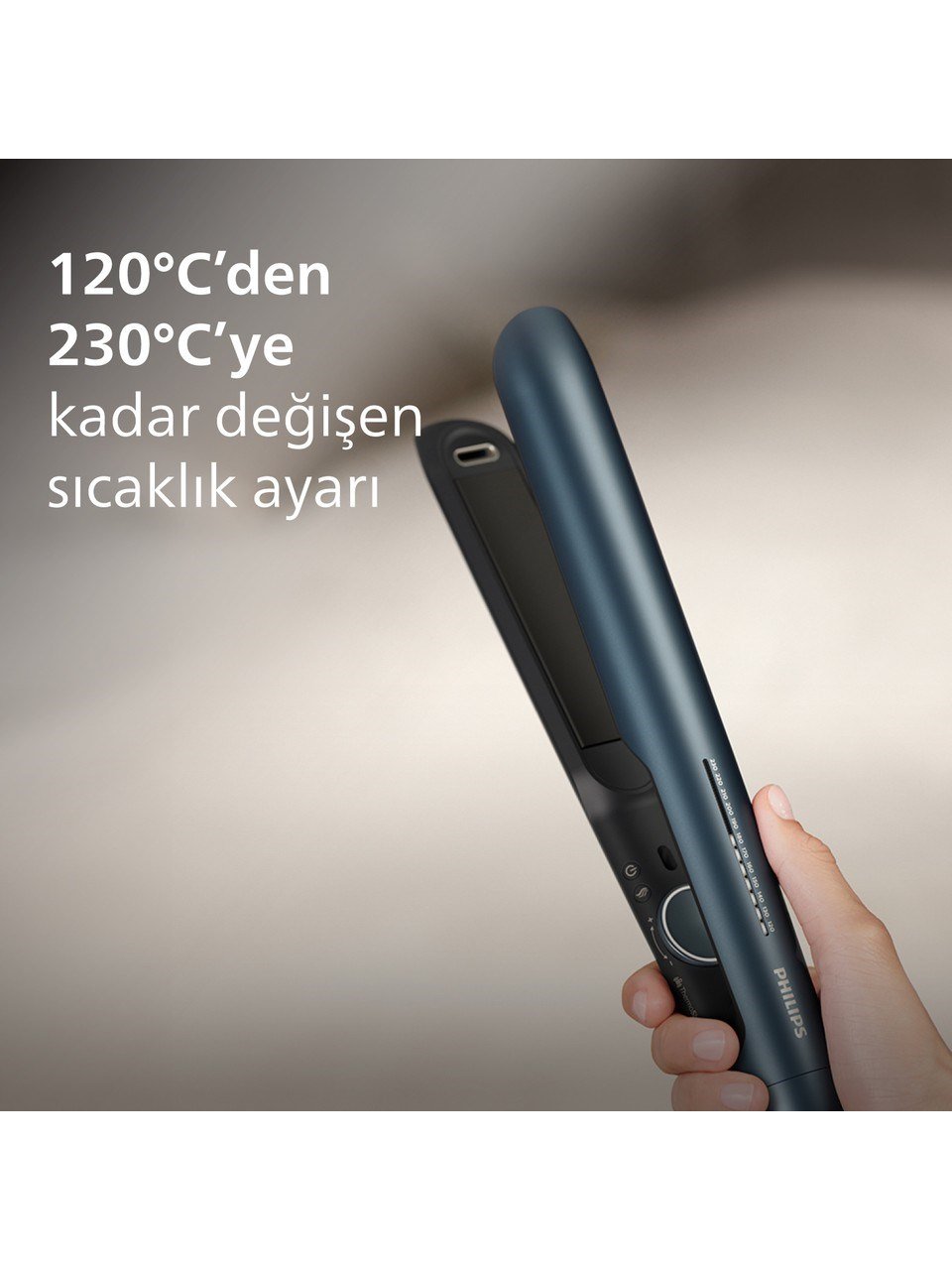 Philips Saç Düzleştirici BHS732/00, Bukle Özelliği, Argan Yağı Katkılı, UV Koruması