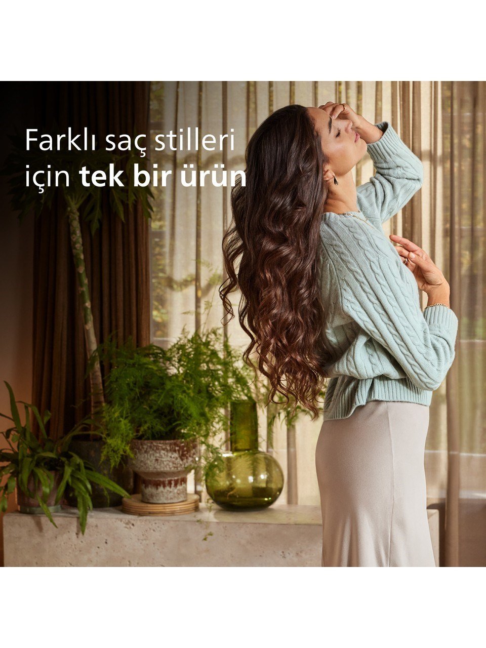 Philips Saç Düzleştirici BHS732/00, Bukle Özelliği, Argan Yağı Katkılı, UV Koruması
