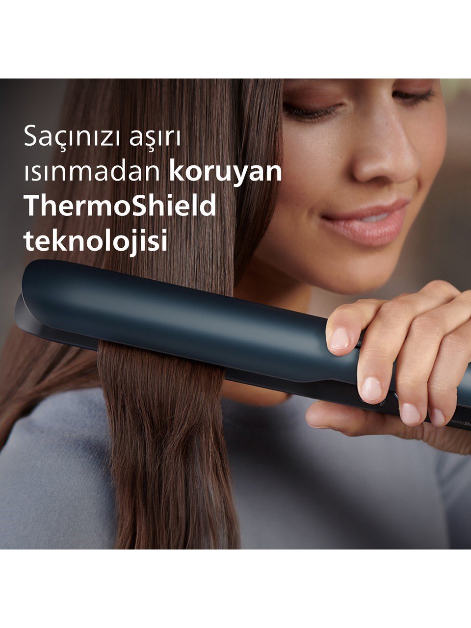 Philips Saç Düzleştirici BHS732/00, Bukle Özelliği, Argan Yağı Katkılı, UV Koruması