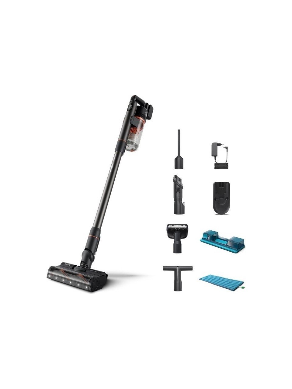 Philips XC7055/01 Islak/Kuru Aqua Ledli Şarjlı Dikey Süpürge