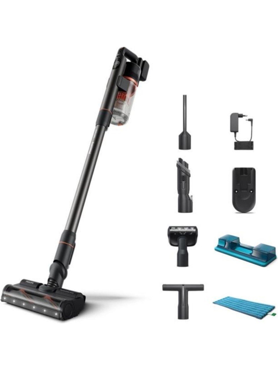 Philips XC7055/01 Islak/Kuru Aqua Ledli Şarjlı Dikey Süpürge