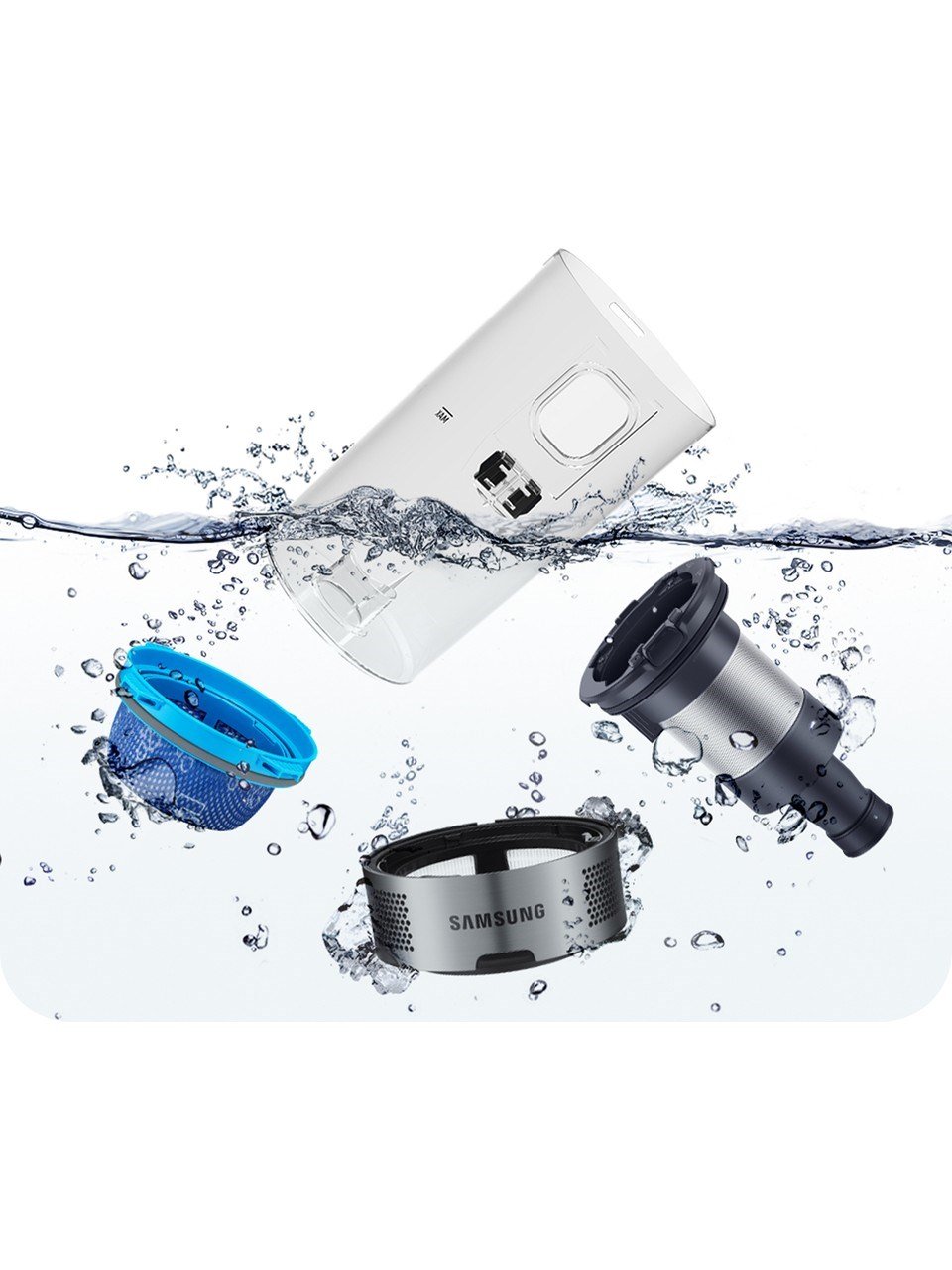 Samsung VS25C9754QG/TR Bespoke Şarjlı Dikey Süpürge, 250W Emiş Gücü, Dijital Invertör Motor