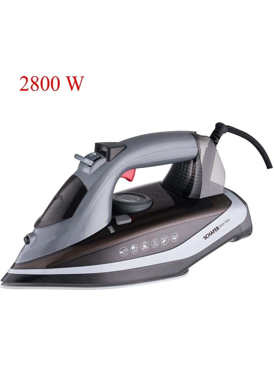 Schafer Glatt Star Buharlı Ütü 2800 W Gri