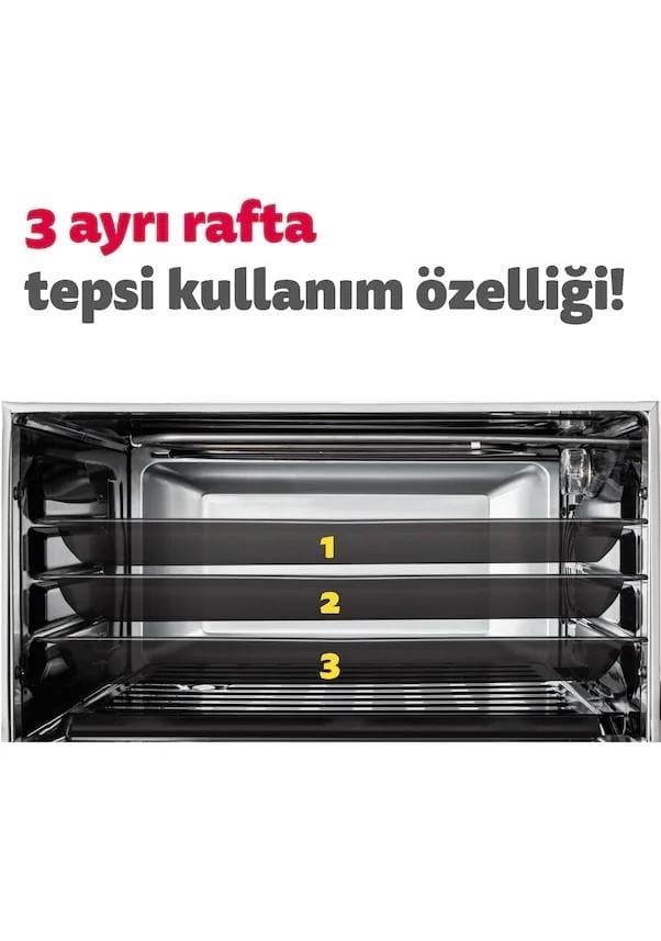 Simfer 4502 45 LT Yoğurt Fonksiyonlu Turbo Midi Fırın