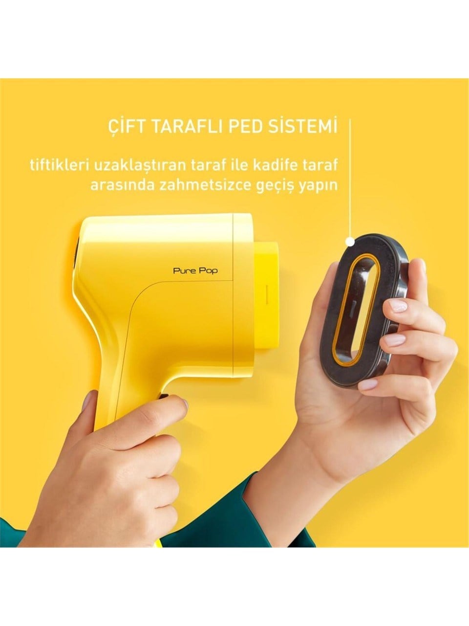 Tefal DT2026 Pure Pop Sarı Buharlı Düzleştirici Ütü