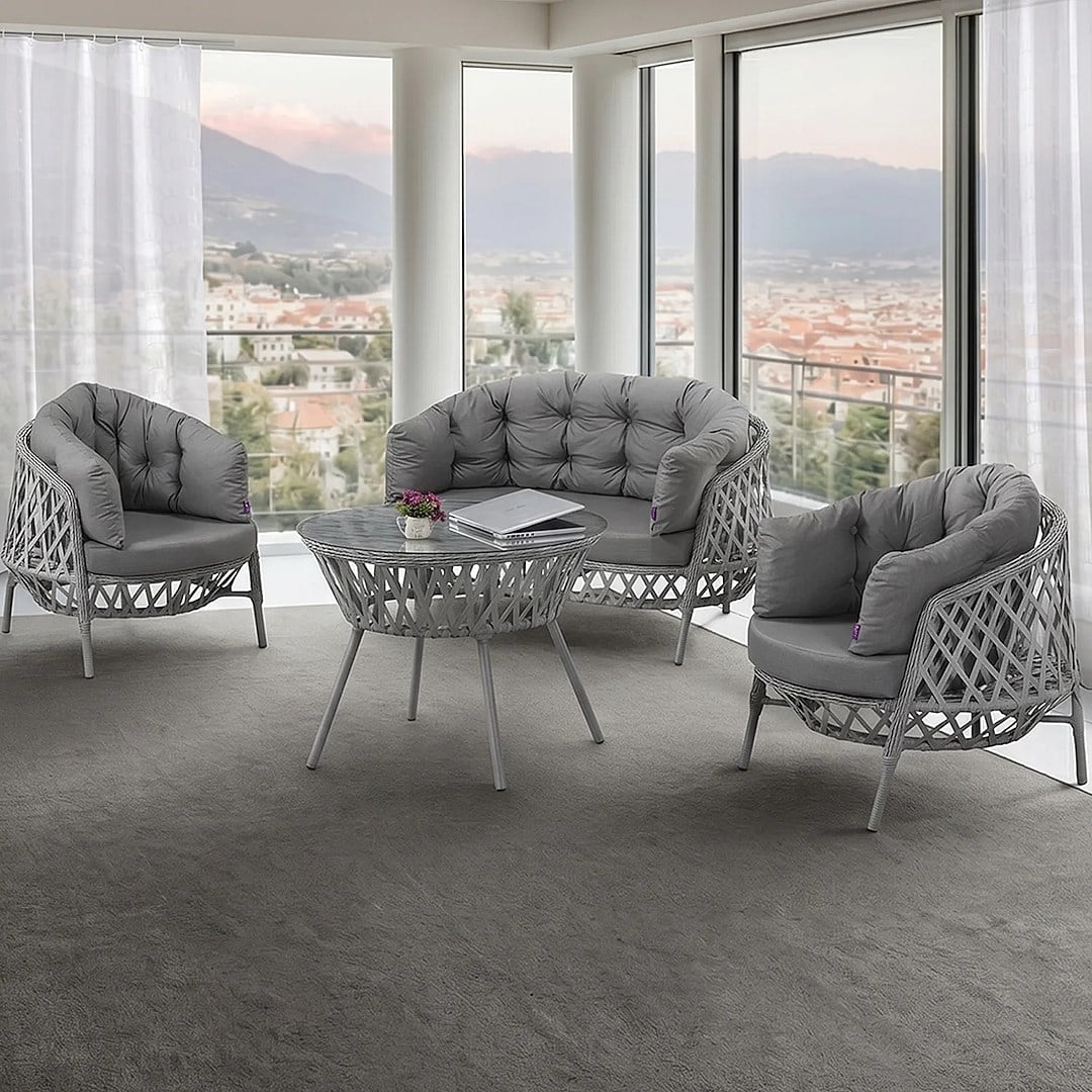 Viola 2+1+1 Bahçe Balkon Oturma Koltuk Takımı