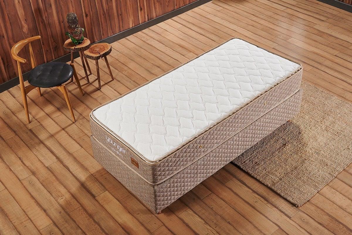 Younger Comfort Tek Kişilik DSC Yaylı 4 Mevsim Ergonomik Çıkarılabilir Pedli Yatak