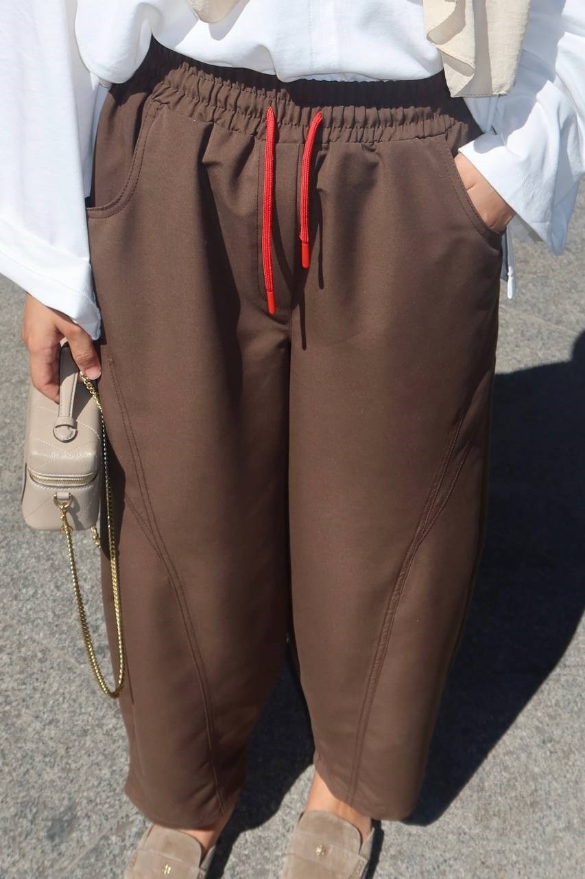 Alesta Kanvas Pantolon Kahve (7019)
