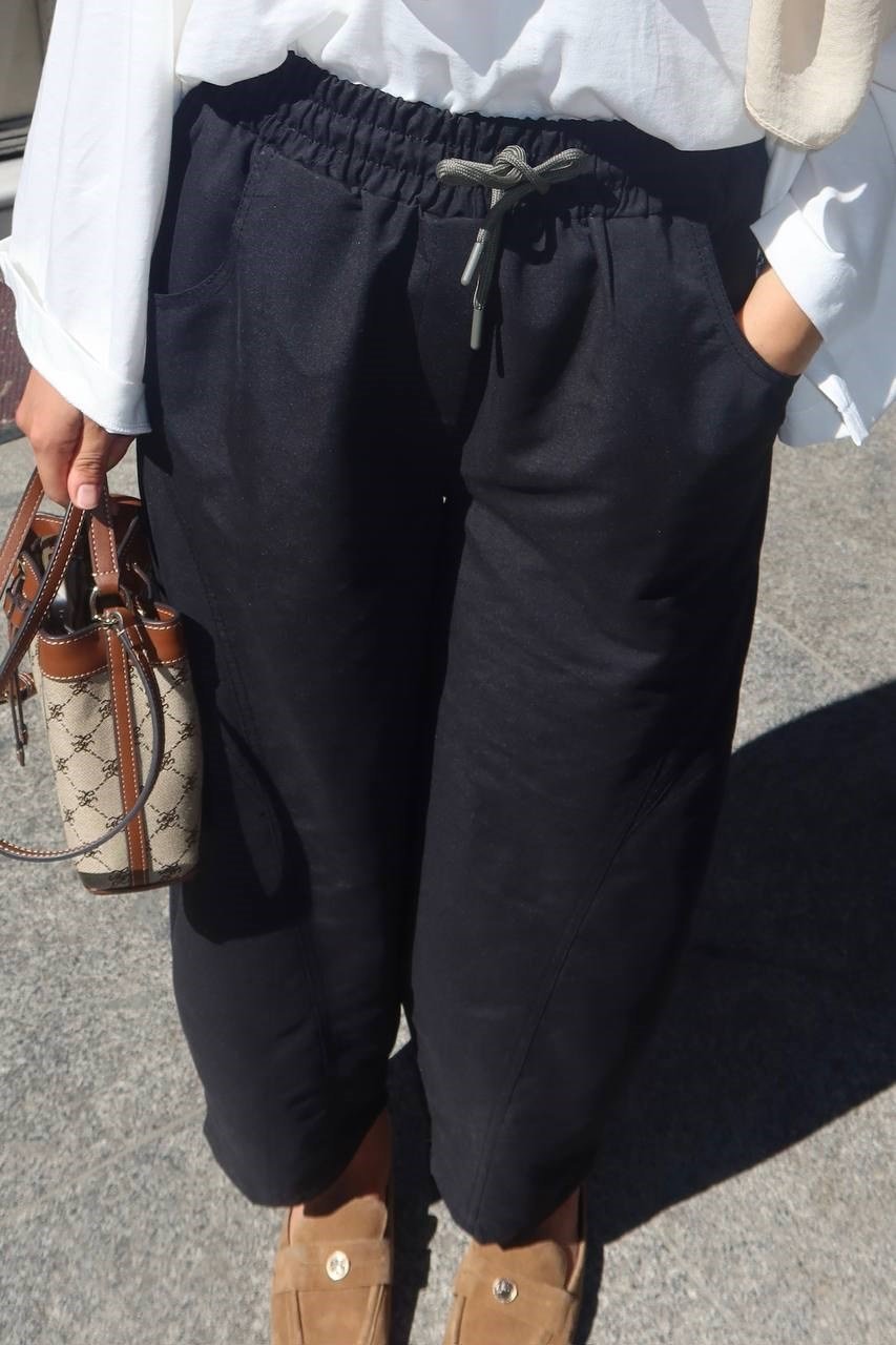 Alesta Kanvas Pantolon Siyah (7019)