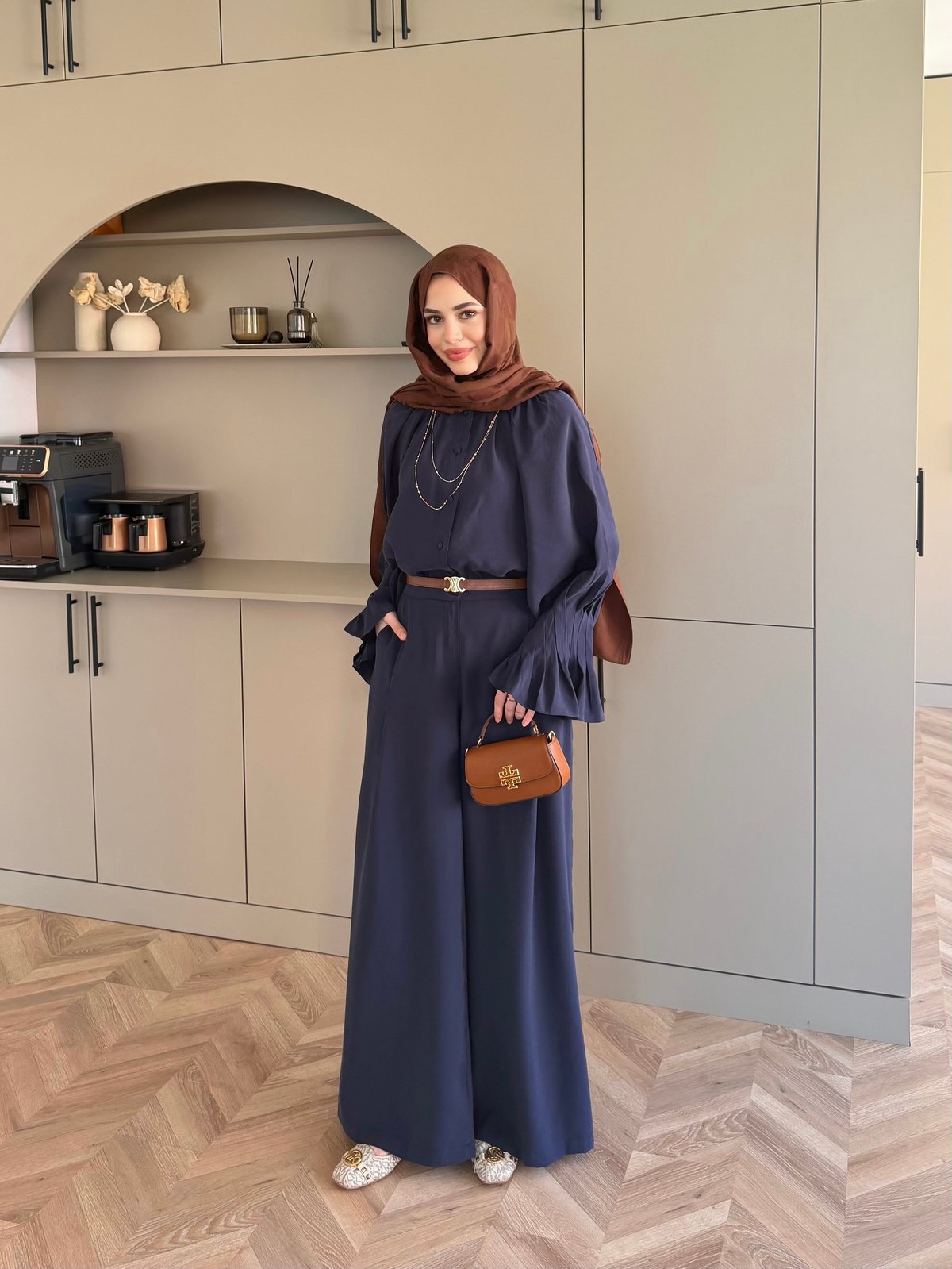 Allow Düğmeli Pantolonlu Takım Lacivert (3079)