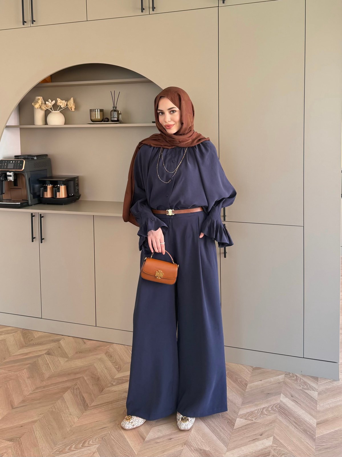 Allow Düğmeli Pantolonlu Takım Lacivert (3079)