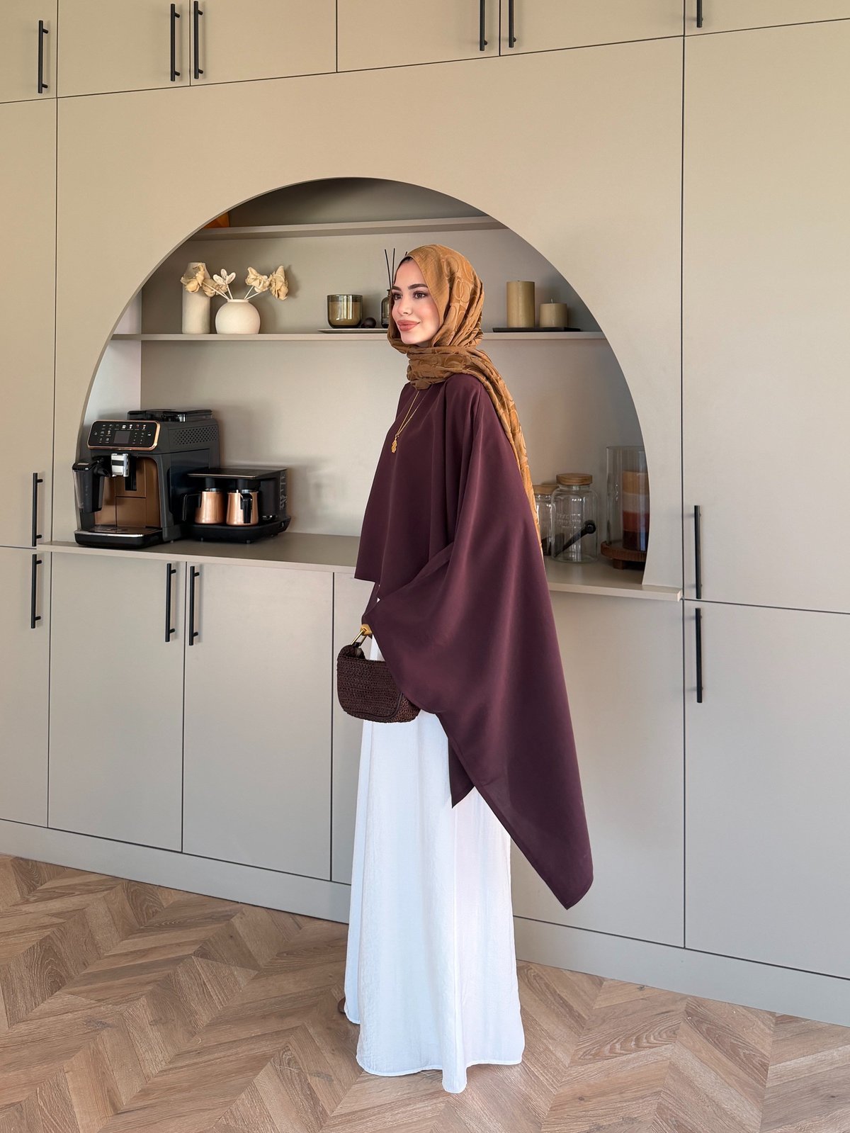 Asya Asimetrik Kesim Bluz Bordo (4509)