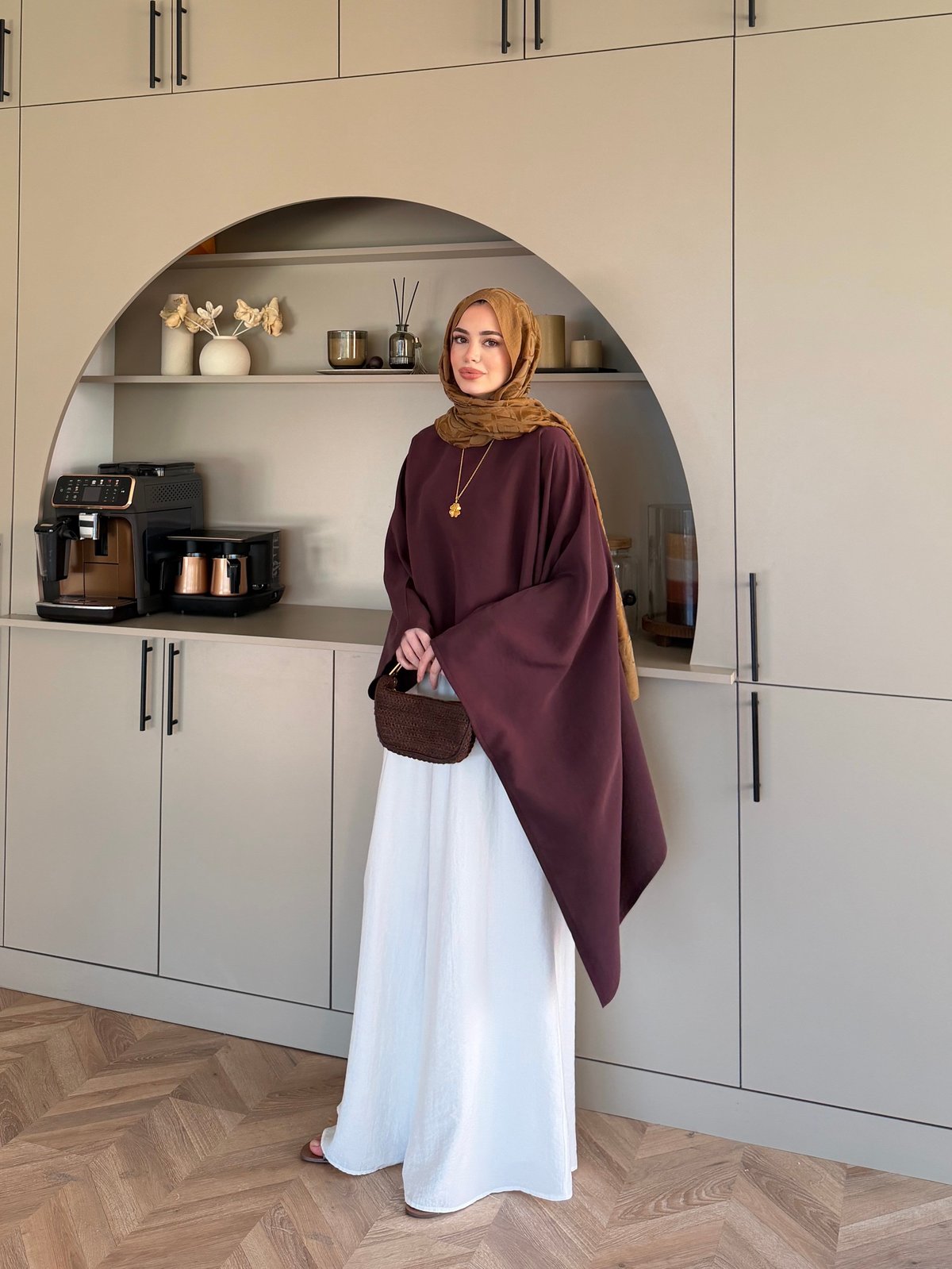 Asya Asimetrik Kesim Bluz Bordo (4509)