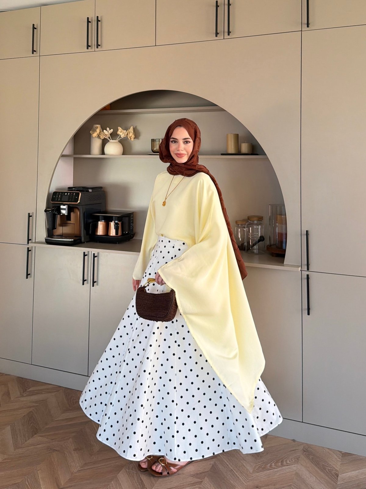 Asya Asimetrik Kesim Bluz Sarı (4509)