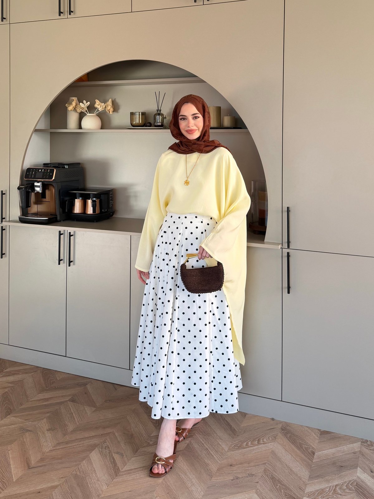 Asya Asimetrik Kesim Bluz Sarı (4509)