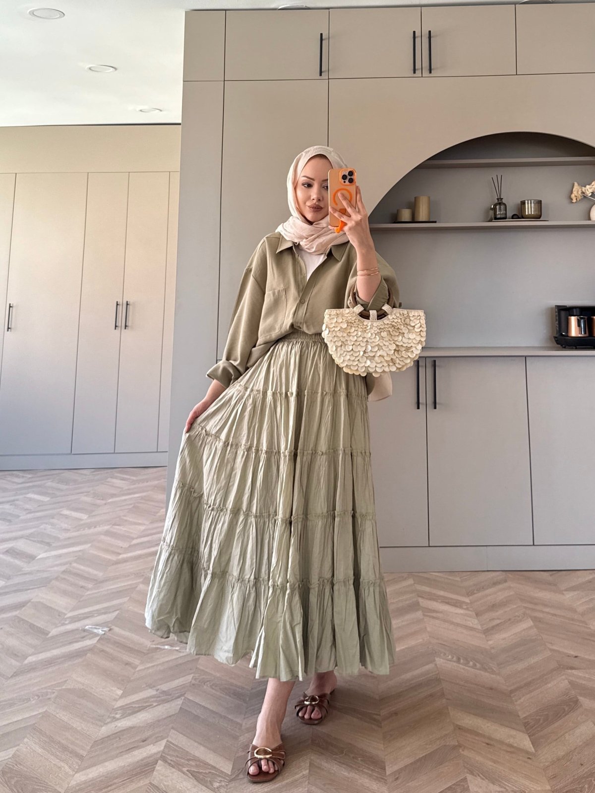 Bella Kat Kat Etek Çağla Yeşili (3355)