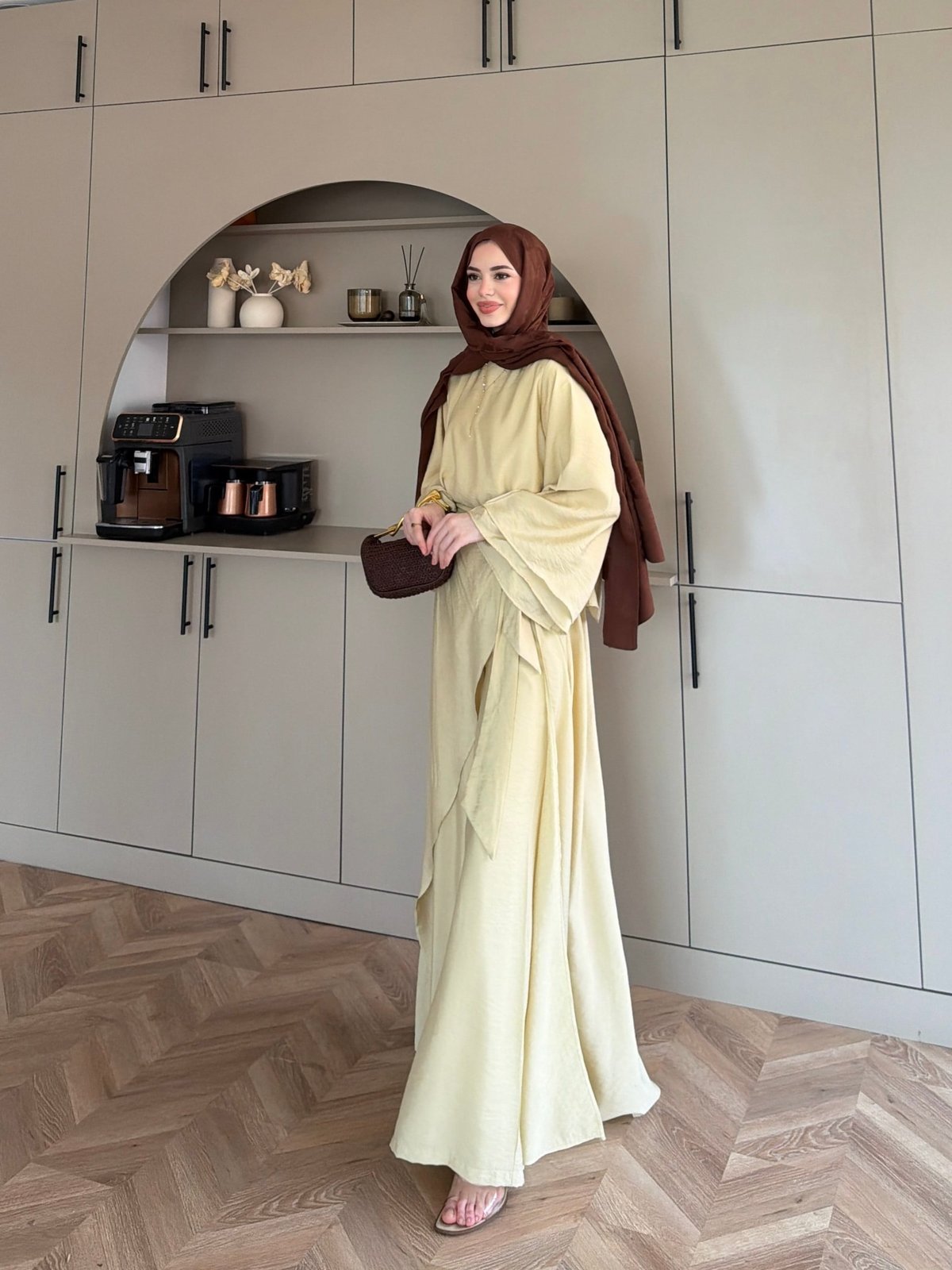 Berin Pelerinli Pantolonlu Takım Butteryellow (2419)