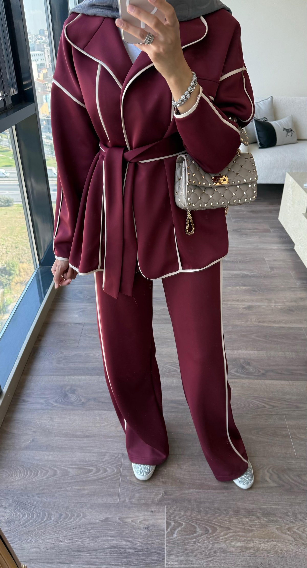 Piping Scuba Suit Khaki