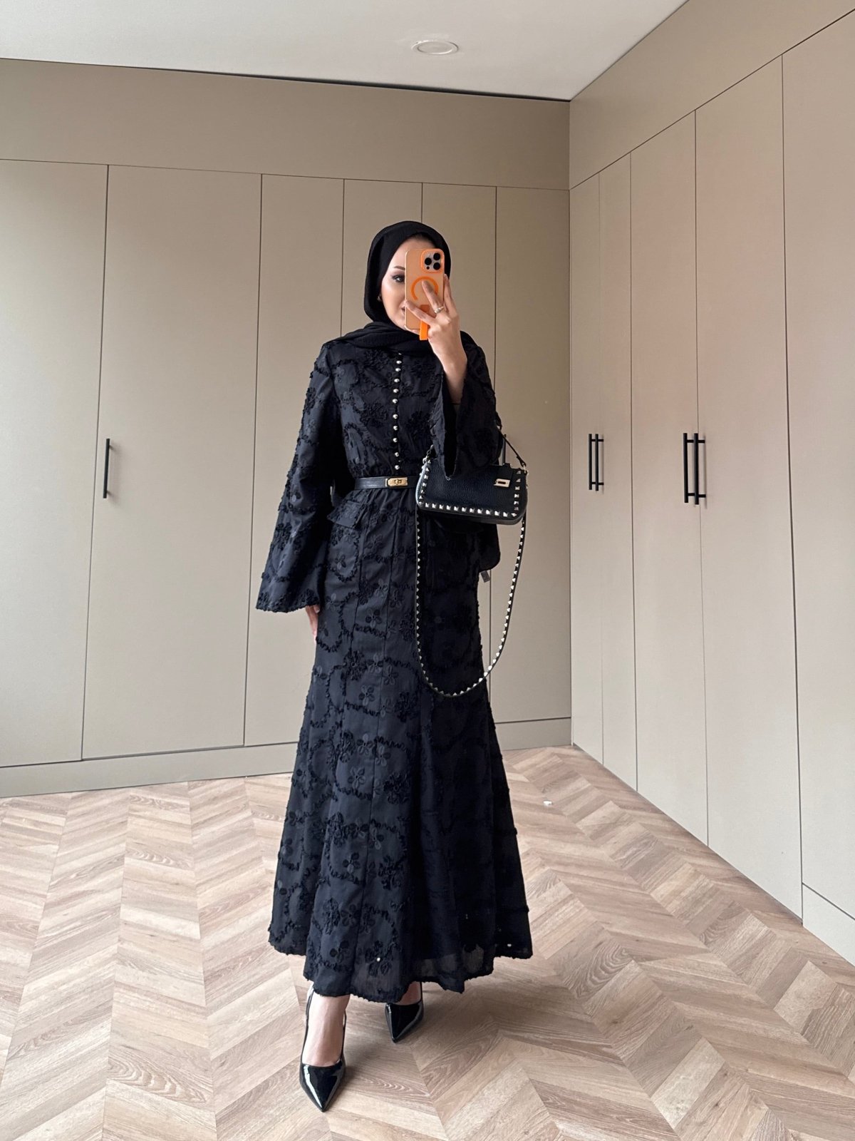 Blair Güpürlü Elbise Siyah (5770)