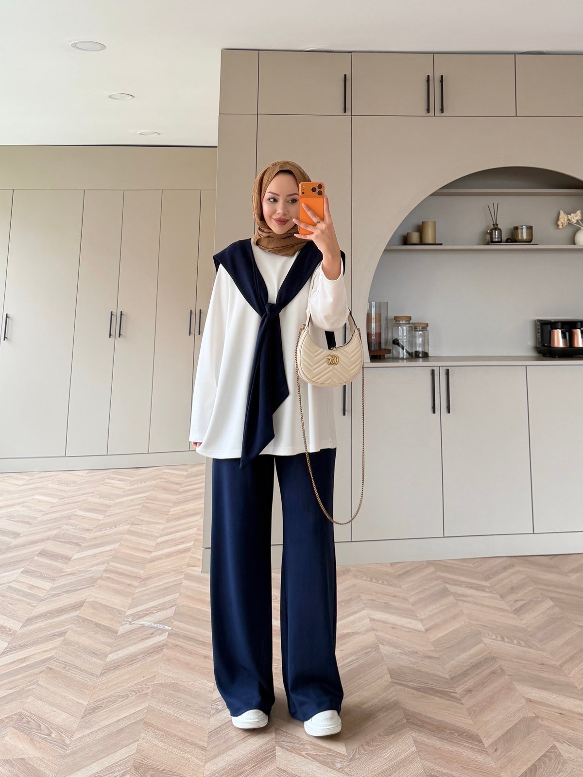 Blush Atkılı Eşofman Takım Lacivert 