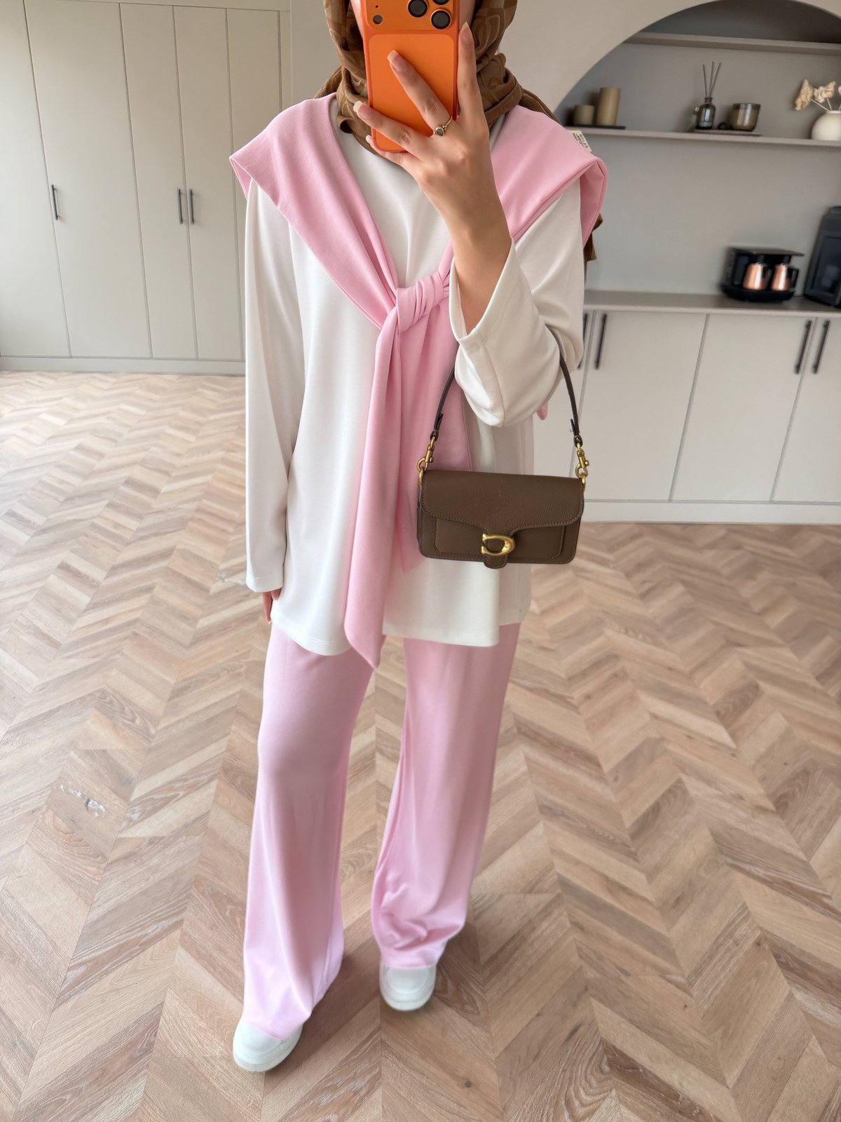 Blush Atkılı Eşofman Takım Pembe 