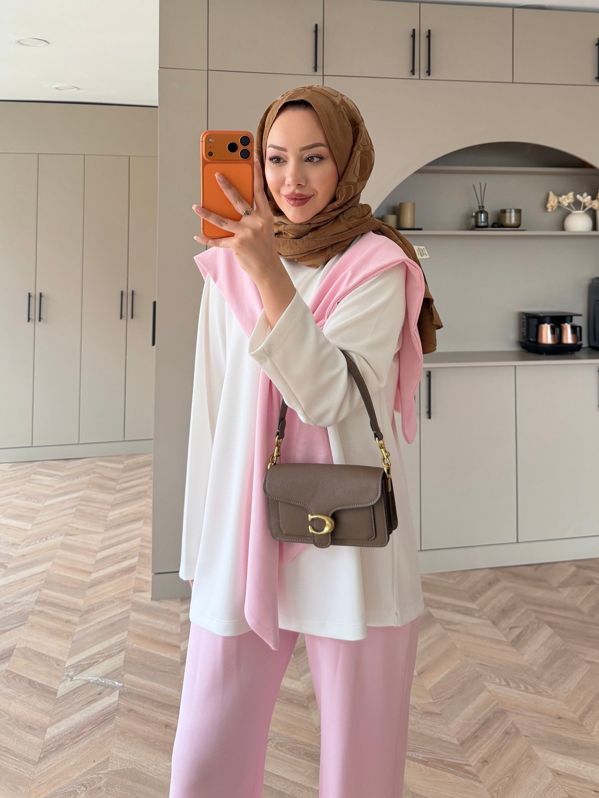 Blush Atkılı Eşofman Takım Pembe 