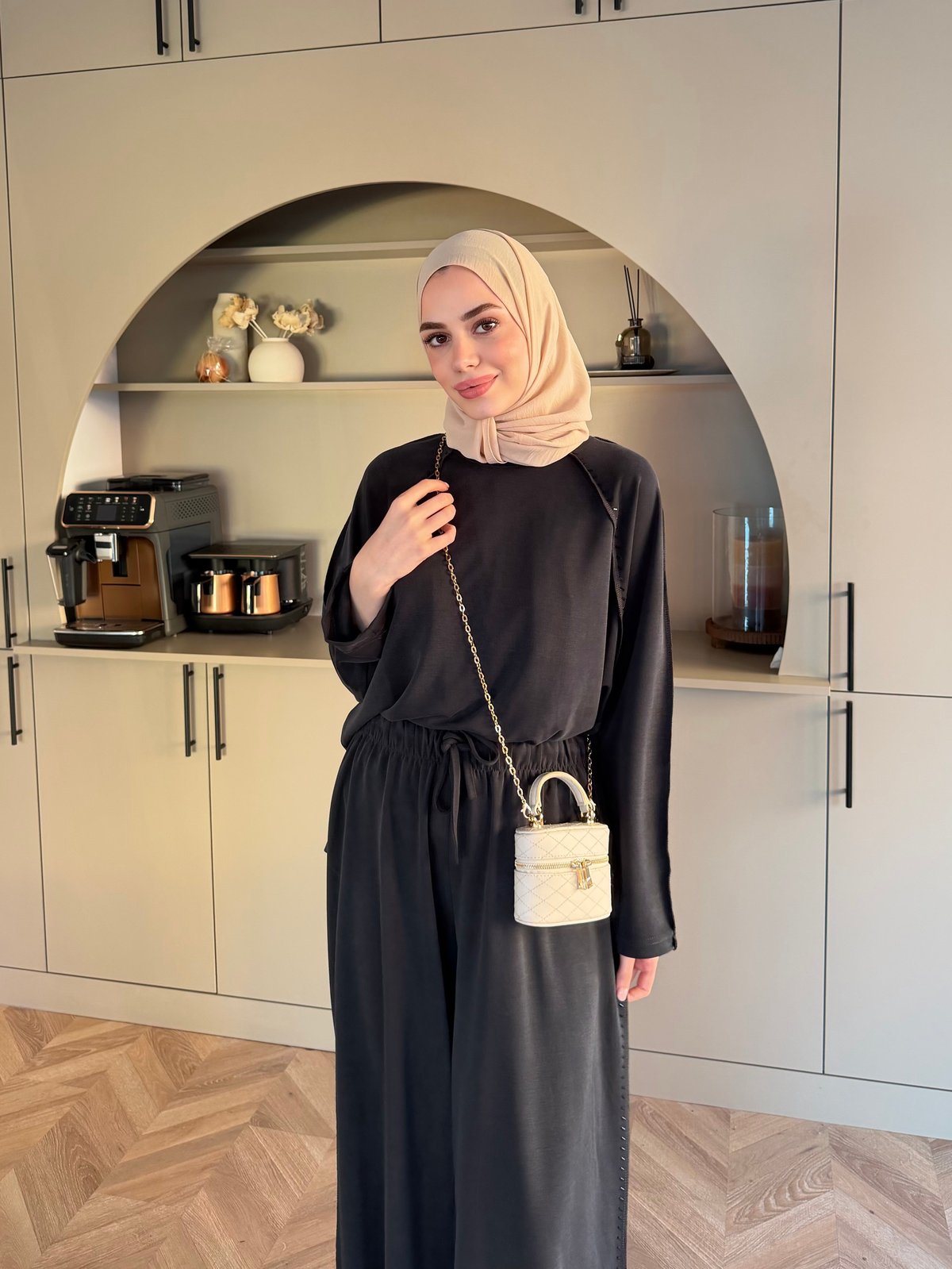 Claris Oysh Pantolonlu Takım Siyah (4549)
