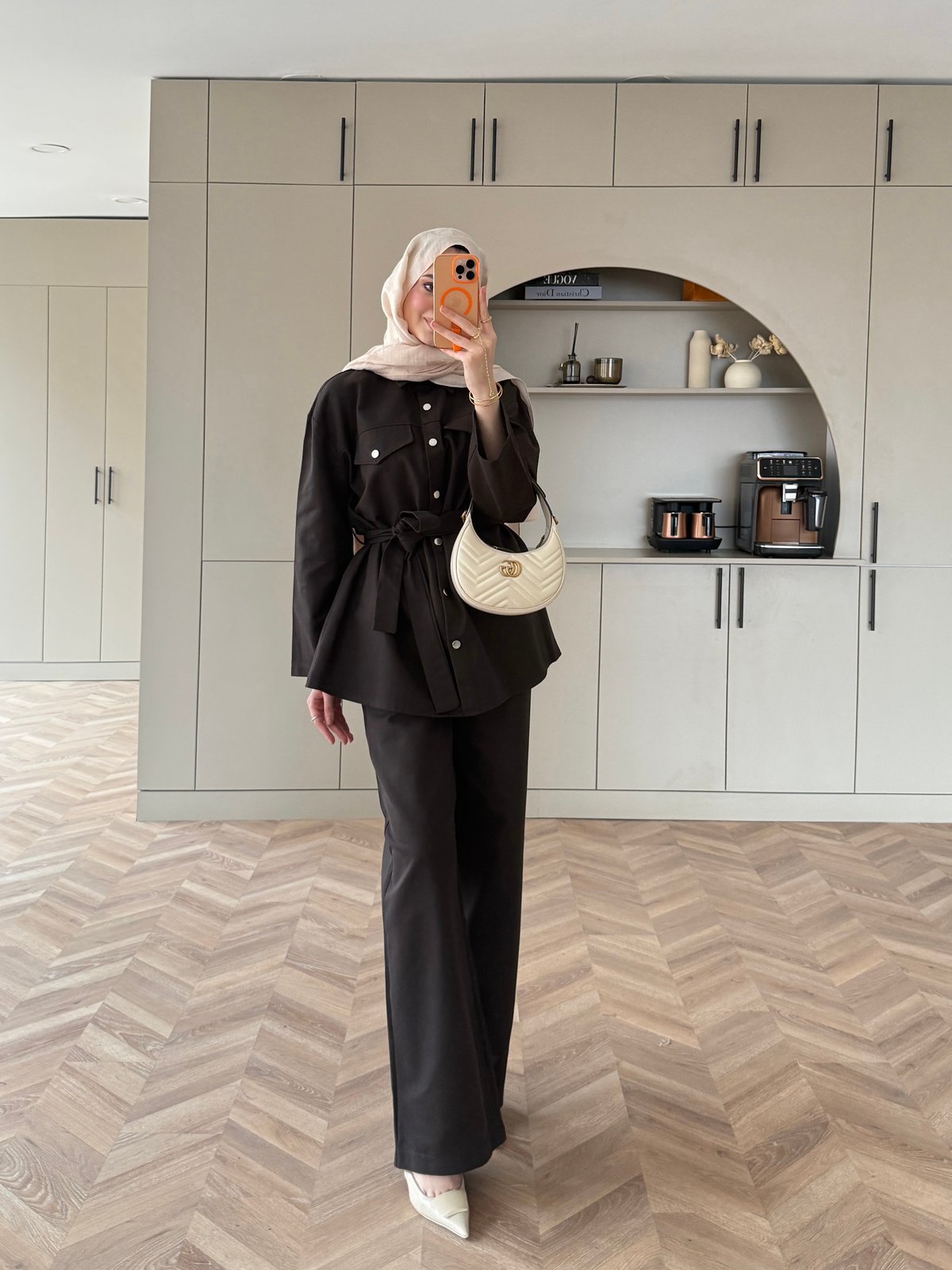 Connel Çıtçıtlı Pantolonlu Takım Acı Kahve (2332) 