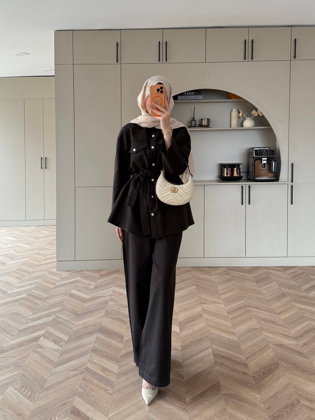 Connel Çıtçıtlı Pantolonlu Takım Acı Kahve (2332) 