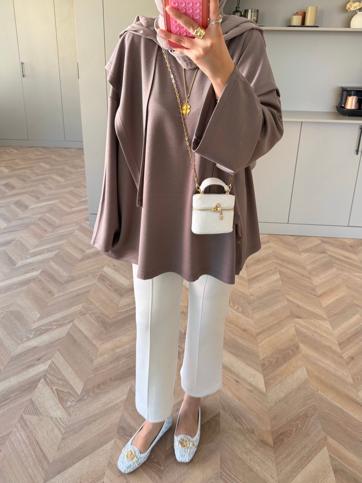 Cora Şal Yaka Sweat Vizon (62401)