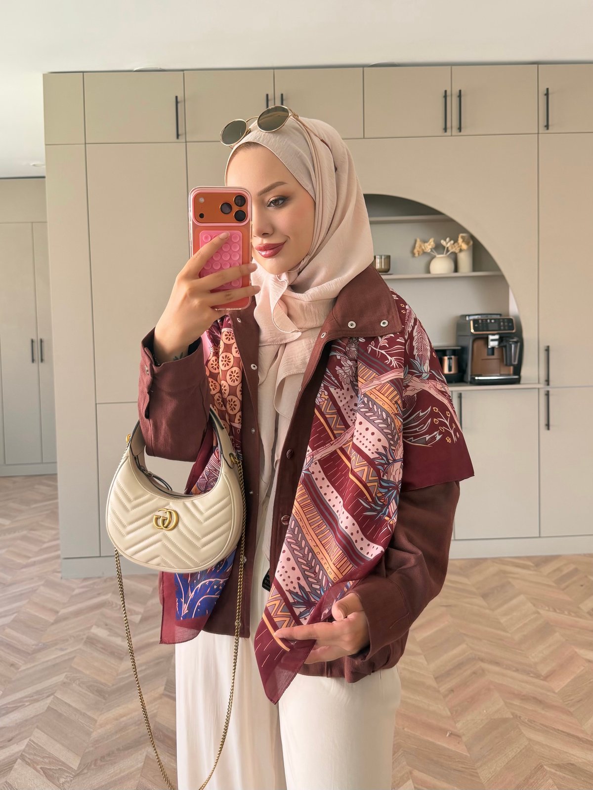 Coss Keten Ceket Bordo (3151)