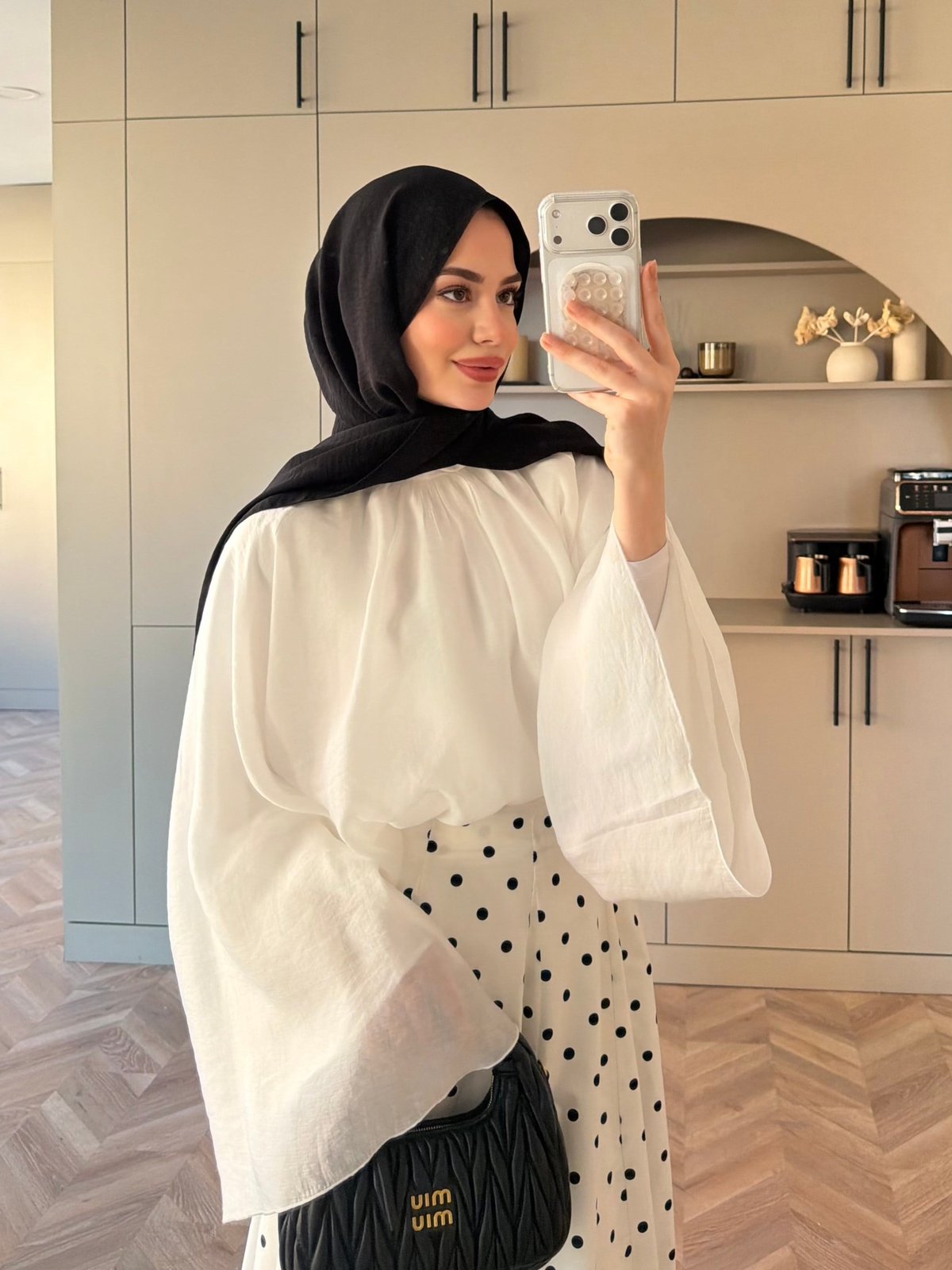 Creamy Yarasa Kollu Bluz Ekru (3026)
