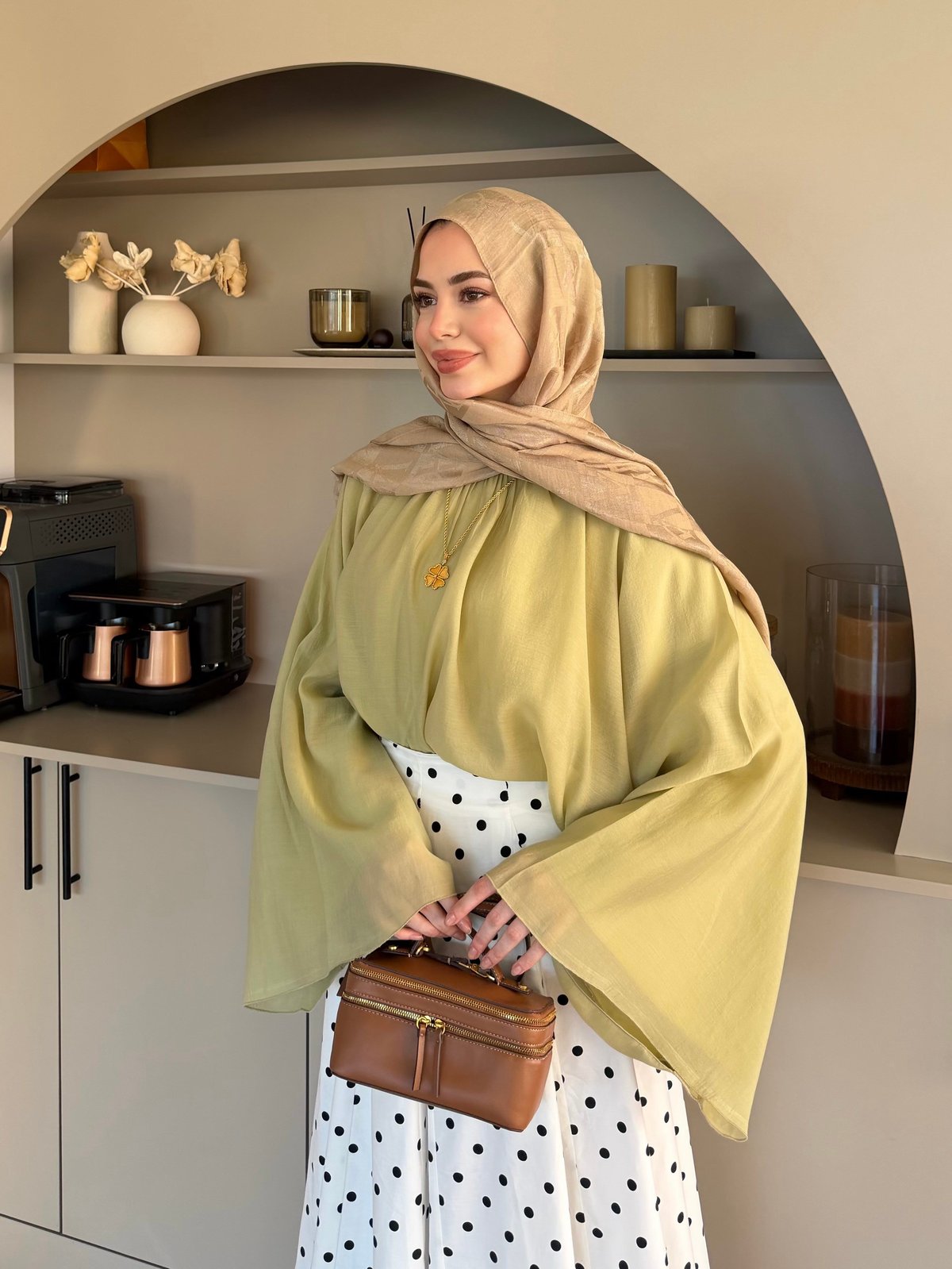 Creamy Yarasa Kollu Yağ Yeşili (3026)