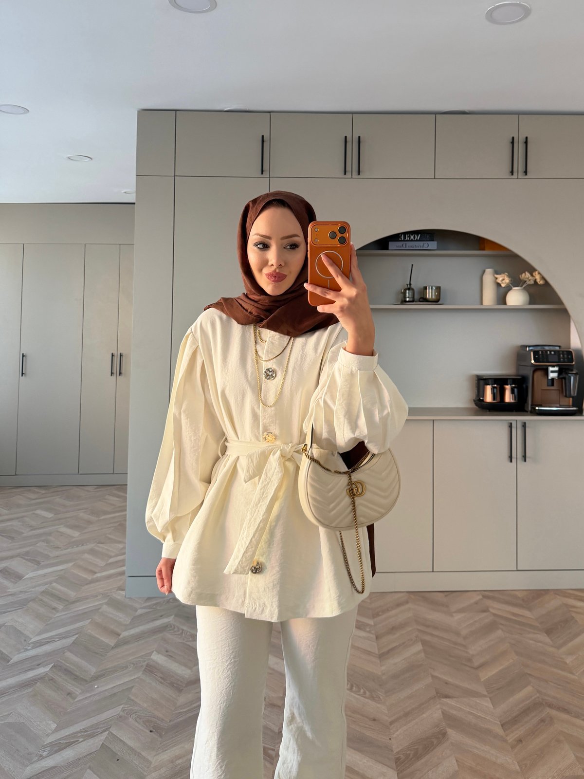 Daily Düğmeli Cupra Takım Ekru (2238)