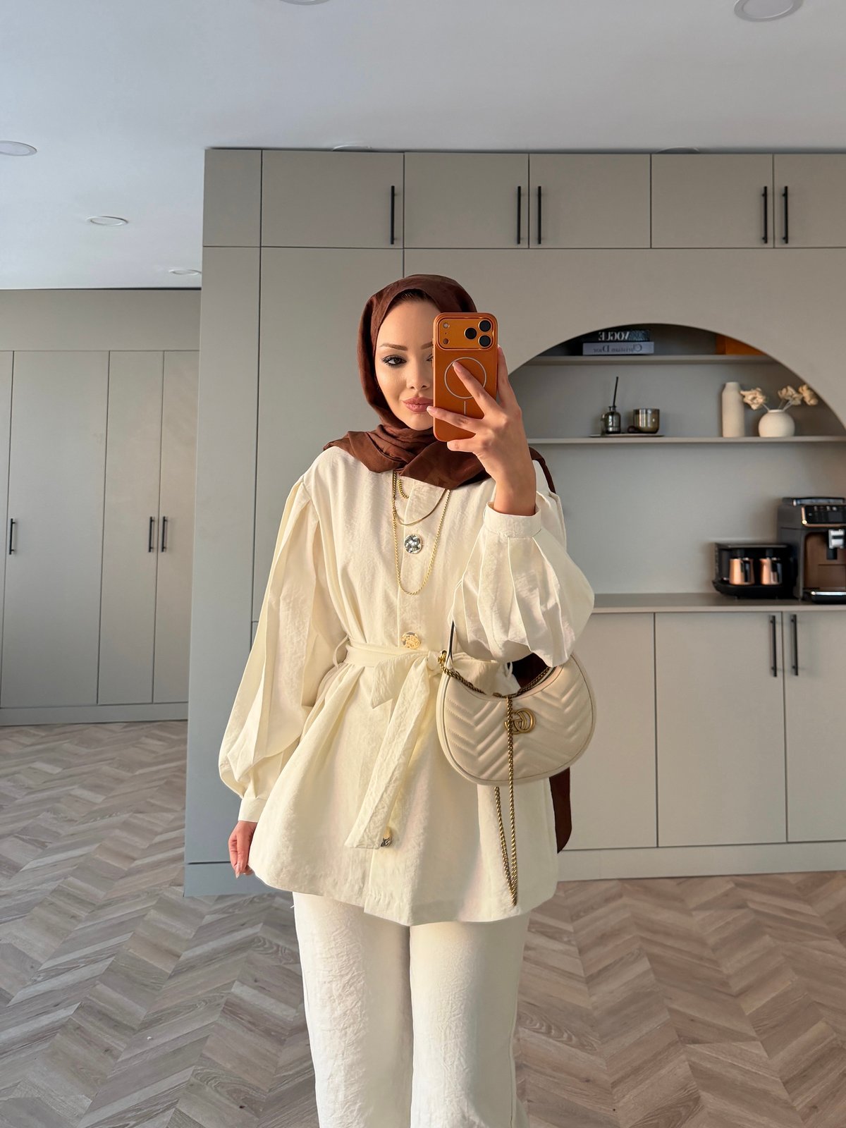 Daily Düğmeli Cupra Takım Ekru (2238)