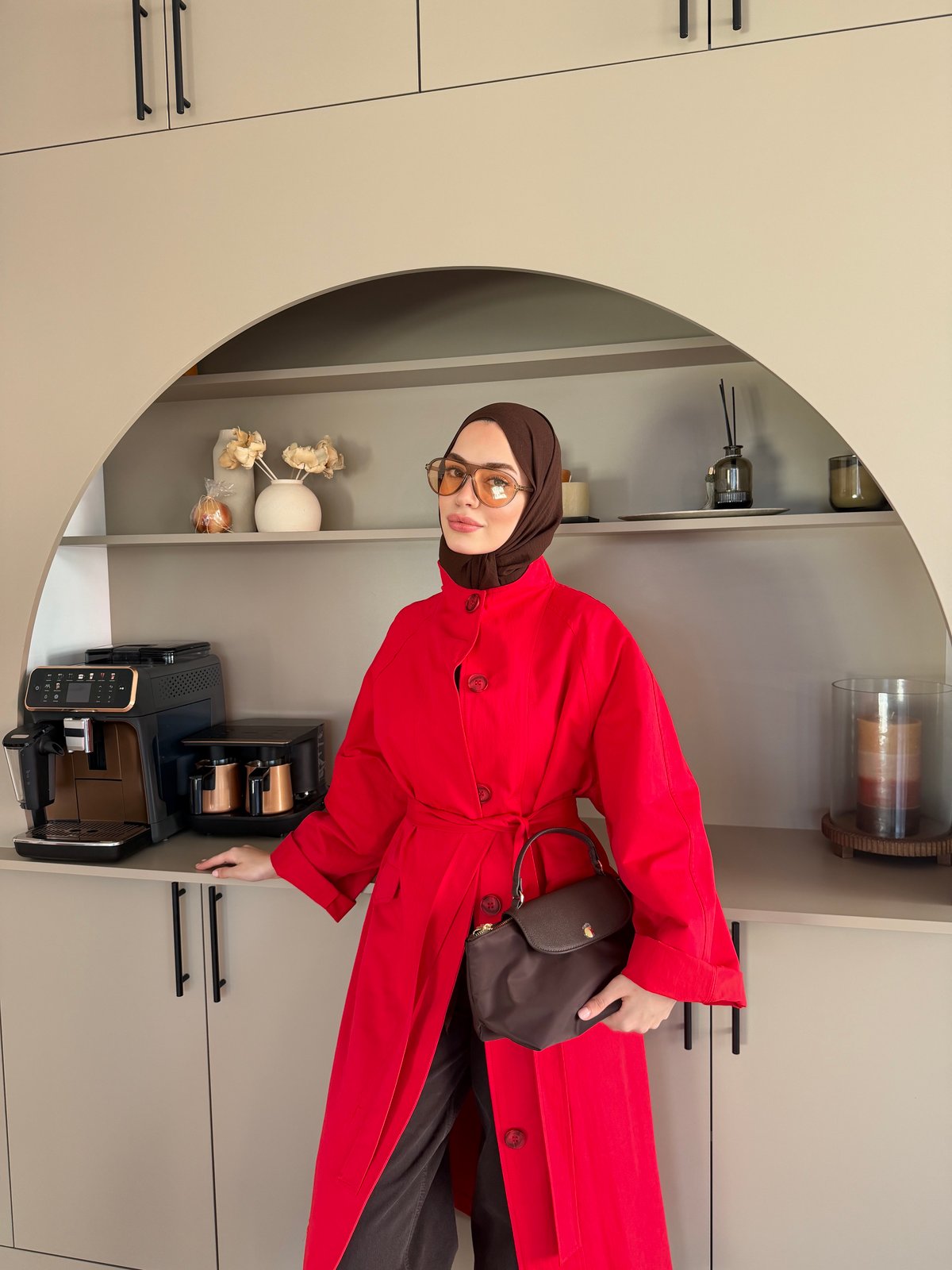 Delora Uzun Trenç Kırmızı (4570)