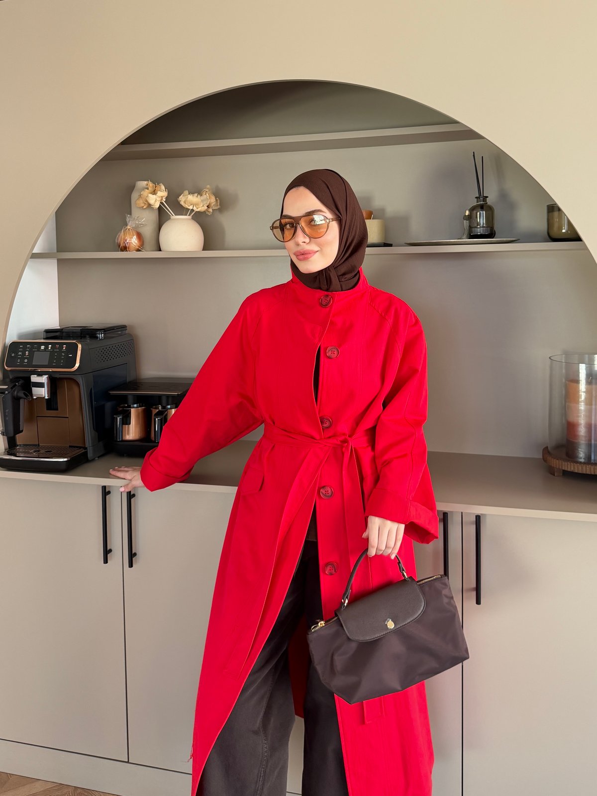 Delora Uzun Trenç Kırmızı (4570)